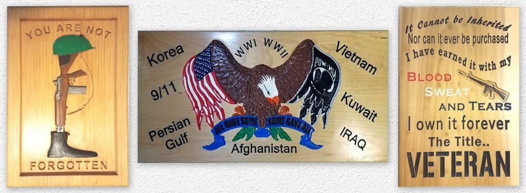 CarveWright Military plaques